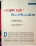 Vorschauseite 1: Rezepte gegen Arznei-Engpässe