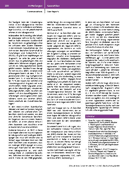 Vorschauseite 3: Diagnostische Herausforderung: Rupturierte Tubargravidität bei negativem ββ hCG