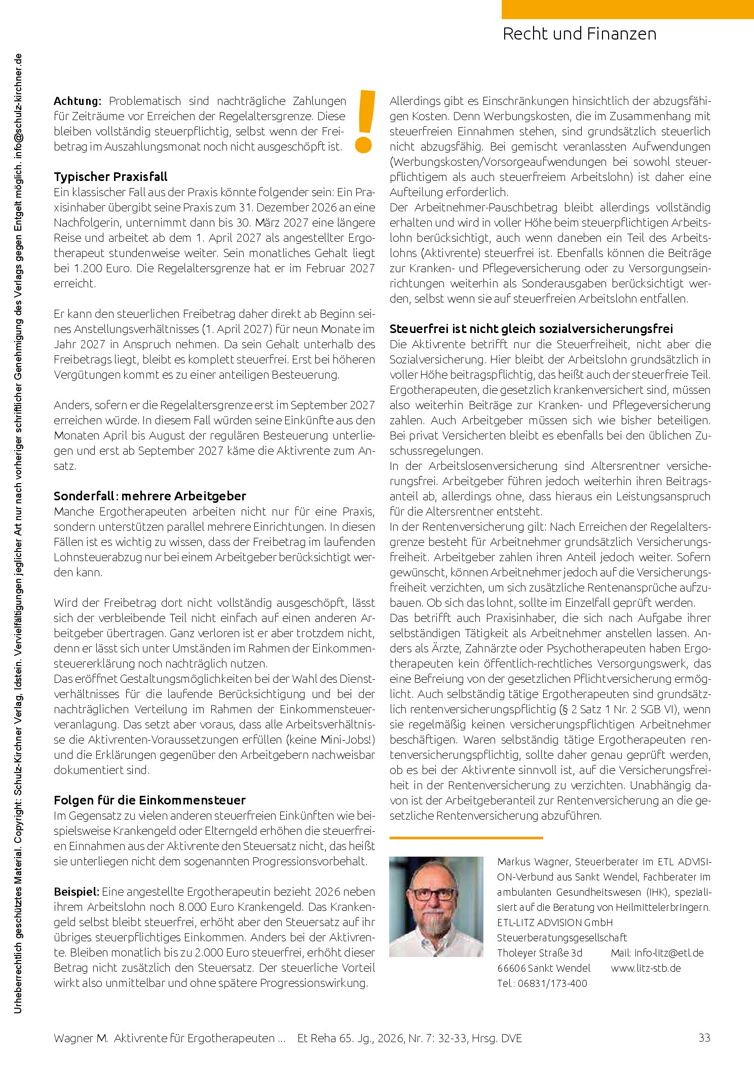 Vorschauseite 6: Betätigung als Gamechanger – Ergotherapie-Kongress 2026