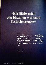 Vorschauseite 1: «Ich fühle mich ein bisschen wie eine Erstschwangere.»