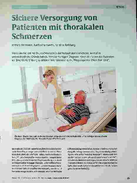 Vorschauseite 1: Sichere Versorgung von Patienten mit thorakalen Schmerzen