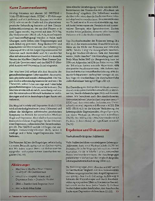 Vorschauseite 2: Herzenswunsch: Bessere Lebensqualität nach Myokardinfarkt