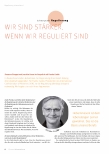 Vorschauseite 3: Wir sind stärker, wenn wir reguliert sind.