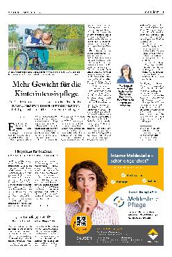 Vorschauseite 1: Mehr Gewicht für die Kinderintensivpflege