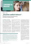 Vorschauseite 1: Beachtet endlich Poltern!