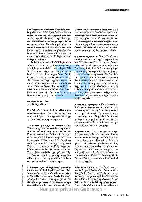 Vorschauseite 2: INTENSIV KÜMMERN.