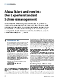 Vorschauseite 1: Aktualisiert und vereint: Der Expertenstandard Schmerzmanagement