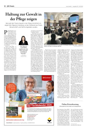 Vorschauseite 1: Haltung zur Gewalt in der Pflege zeigen