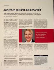 Vorschauseite 1: Wir gehen gestärkt aus der Arbeit.