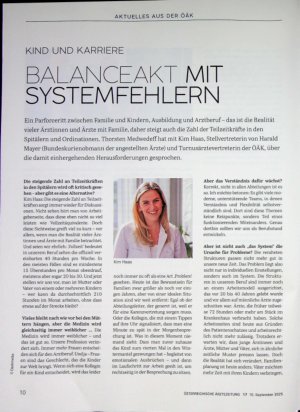 Vorschauseite 1: Kind und Karriere Balanceakt mit Systemfehlern