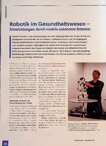 Vorschauseite 1: Robotik im Gesundheitswesen - Entwicklungen durch mobile autonome Roboter