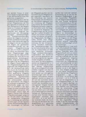 Vorschauseite 6: Zur Scheinselbstständigkeit von Pflegefachkräften in der häuslichen Krankenpflege nach dem SGB V
