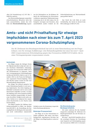 Vorschauseite 2: Aktuelle Rechtsprechungen zum Präventionsverfahren nach § 167 Abs. 1 SGB IX