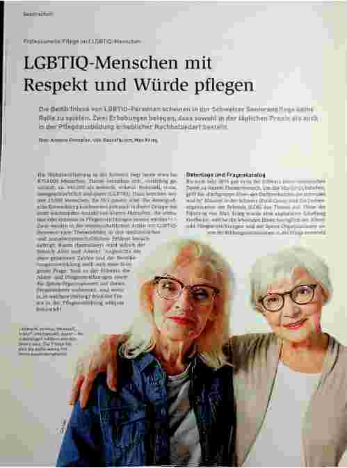 Vorschauseite 1: LGBTIQ-Menschen mit Respekt und Würde pflegen