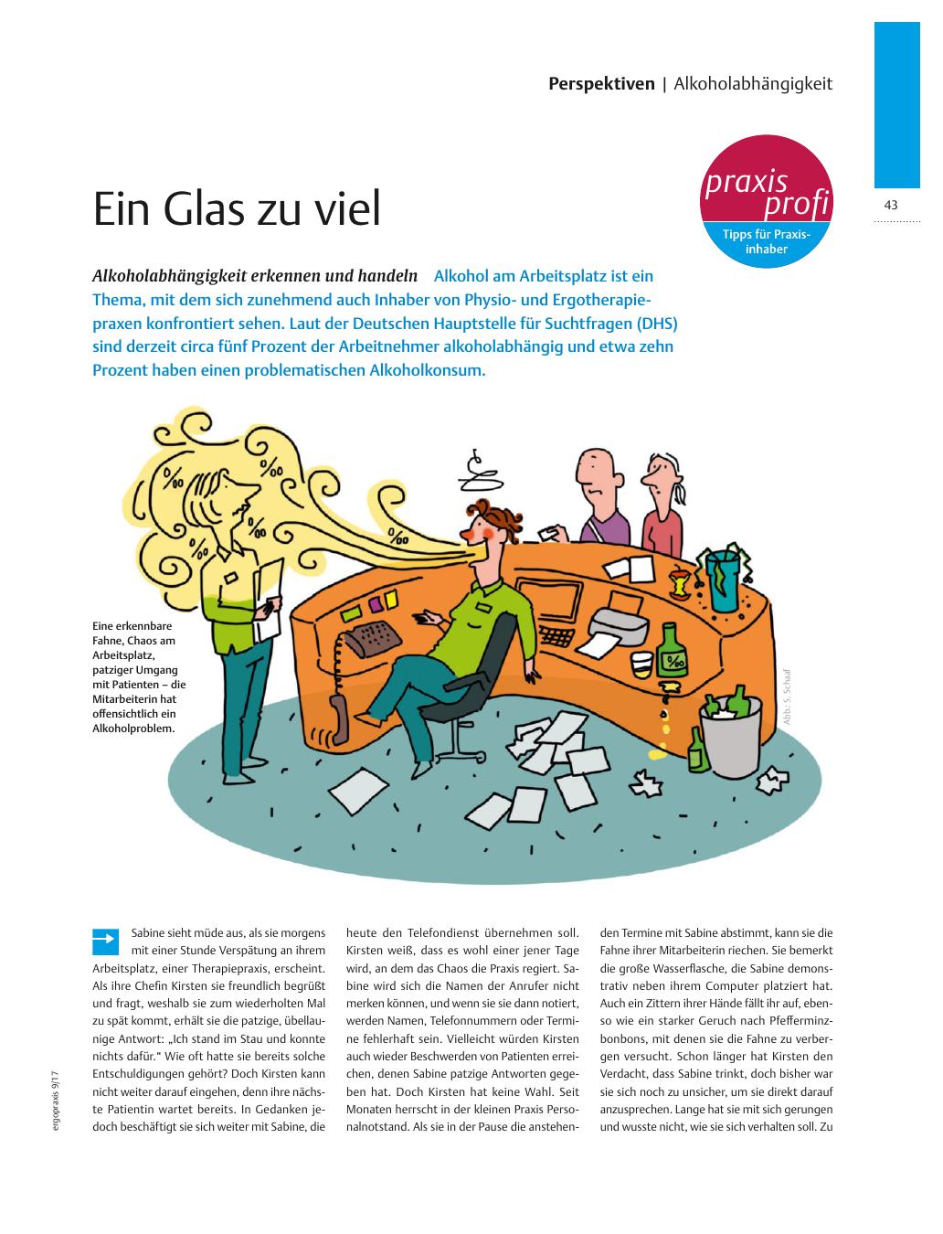 Vorschauseite 1: Alkoholabhängigkeit erkennen und handeln ? Ein Glas zu viel