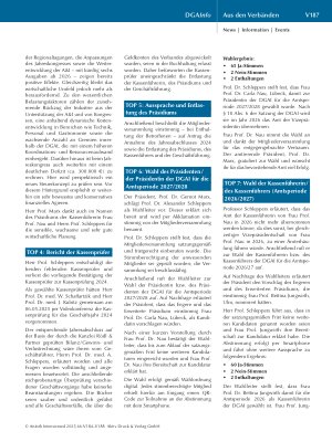 Vorschauseite 4: NIEDERSCHRIFT der ordentlichen Mitgliederversammlung der DGAI am 18. September 2025 in Kassel