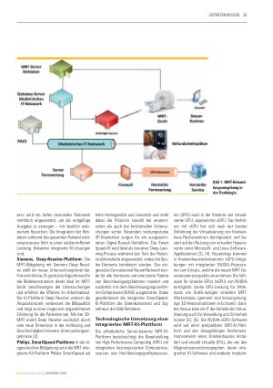 Vorschauseite 2: Aus der Klinik KI-Entwicklungen in der Magnetresonanztomographie