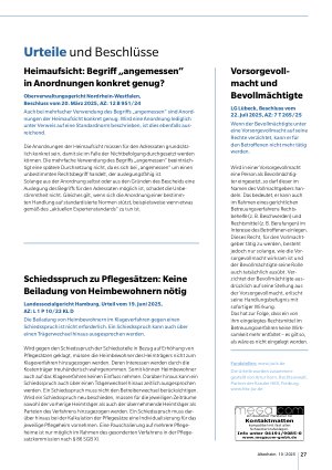 Vorschauseite 2: Urteile und Beschlüsse