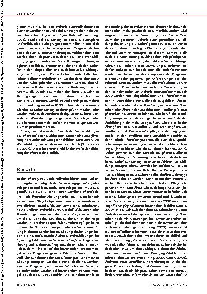 Vorschauseite 3: WEITERBILDUNG Status quo – Bedarfe – Perspektiven