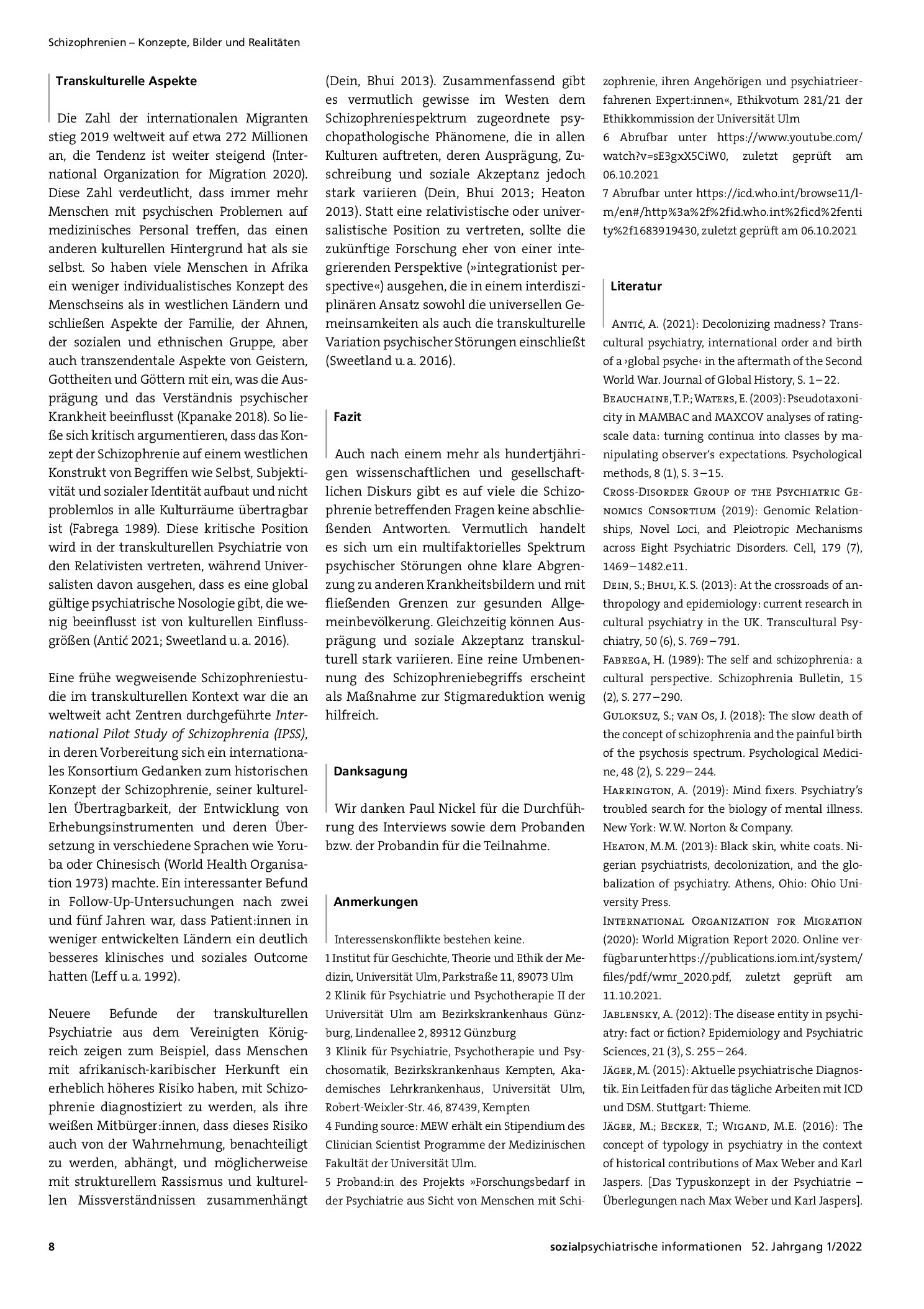 Vorschauseite 3: Schizophrenie – eine kritische Begriffsbestimmung