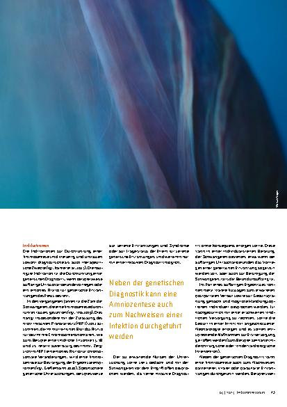 Vorschauseite 2: Amniozentese: Indikationen im Wandel