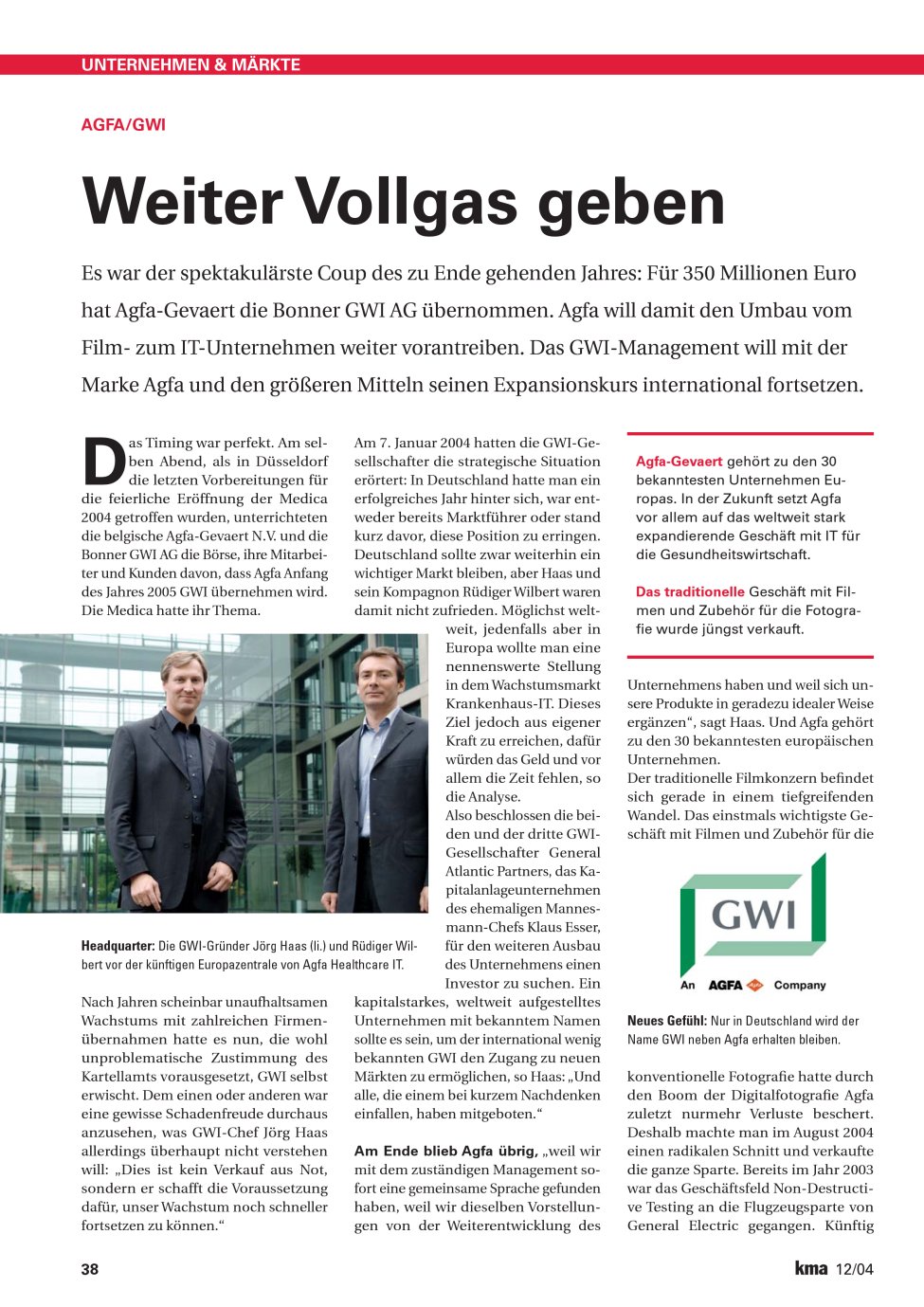Vorschauseite 1: Weiter Vollgas geben
