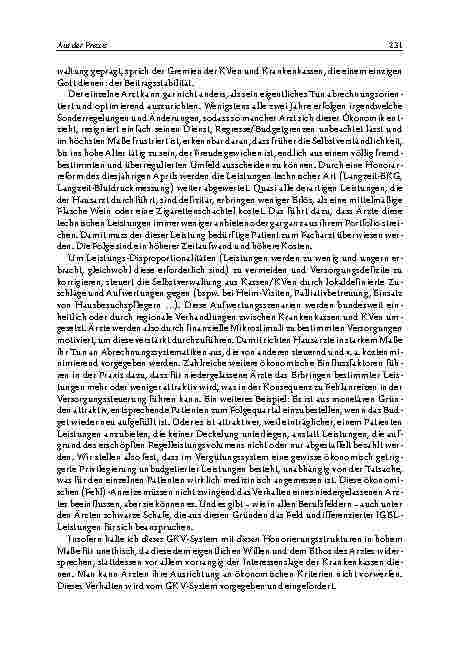 Vorschauseite 3: Der Konflikt zwischen Ethik und Ökonomisierung aus Sicht niedergelassener Ärzte
