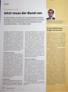 Vorschauseite 1: Jetzt muss der Bund ran.