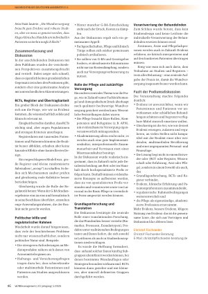 Vorschauseite 3: Wie viel Wissenschaft benötigt die Wundversorgung? – Versorgung sichern und Wissenschaft stärken: ist beides möglich?