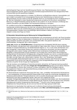 Vorschauseite 4: Plötzlich und unerwartet – Ethische Herausforderungen im Kontext der rechtlichen Betreuung von Schlaganfallpatienten