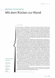 Vorschauseite 2: Mit dem Rücken zur Wand