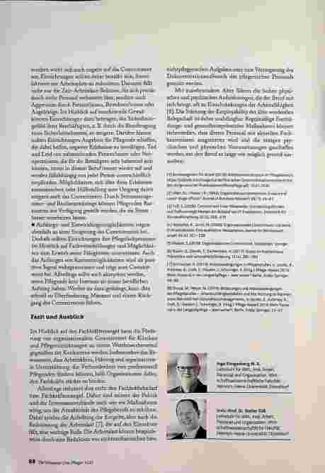 Vorschauseite 3: ORGANISATIONALES COMMITMENT VON PFLEGENDE FÖRDERN: STRATEGIEN UND MASSNAHMEN ZUR ERHÖHUNG DER BINDUNG AN EINE ORGANISATION