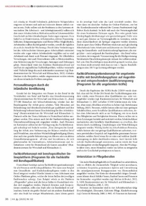 Vorschauseite 2: Fachkräftemangel in der Kinderkrankenpflege