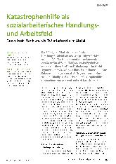 Vorschauseite 1: Katastrophenhilfe als sozialarbeiterisches Handlungsund Arbeitsfeld: Green Social Work und die Flutkatastrophe im Ahrtal