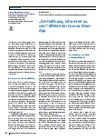 Vorschauseite 1: „Die Hoffnung, informiert zu sein“. Effekte der Corona-Warn-App