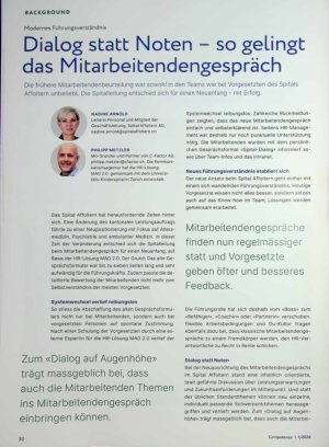 Vorschauseite 1: Dialog statt Noten - so gelingt das Mitarbeitendengespräch