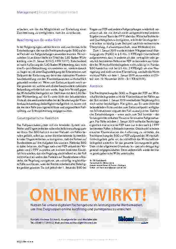 Vorschauseite 3: Fallzusammenführung Streit ohne Ende?