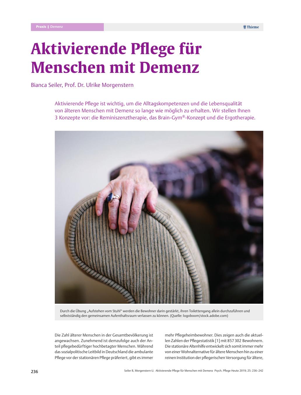 Vorschauseite 1: Aktivierende Pflege für Menschen mit Demenz