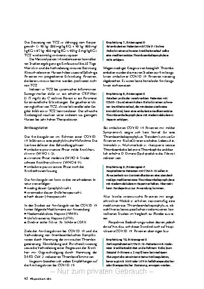 Vorschauseite 4: Umgang mit der Endemie