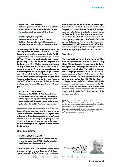 Vorschauseite 5: Umgang mit der Endemie