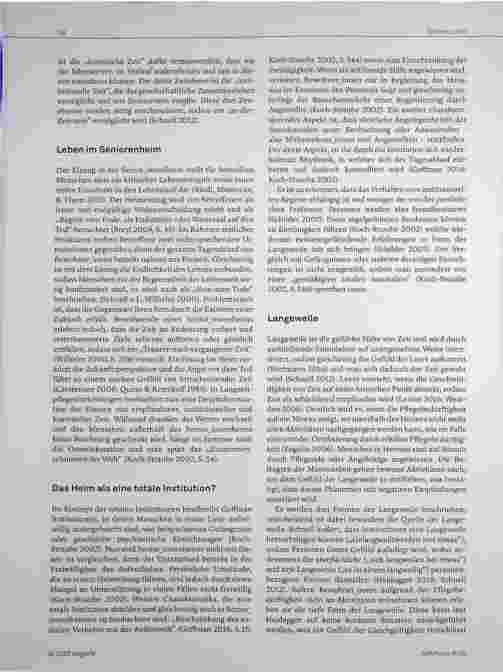 Vorschauseite 2: "Von der Wanduhr tropft die Zeit" - Wie Menschen im Heim die Zeit erleben