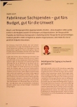Vorschauseite 1: Fabrikneue Sachspenden - gut fürs Budget, gut für die Umwelt