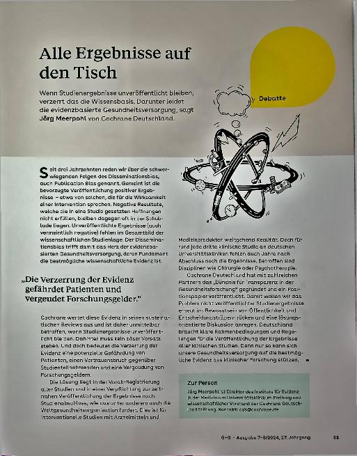 Vorschauseite 1: Alle Ergebnisse auf den Tisch.