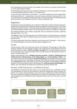 Vorschauseite 6: Was weißt du schon über Pflegedinge? Eine qualitative Studie zur Ist-Stand Analyse des Erfahrungswissens Pflegelernender im dritten Ausbildungsdrittel am Beispiel des Fixierpflast…