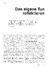 Vorschauseite 1: Das eigene Tun reflektieren