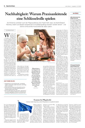 Vorschauseite 1: Nachhaltigkeit: Warum Praxisanleitende eine Schlüsselrolle spielen
