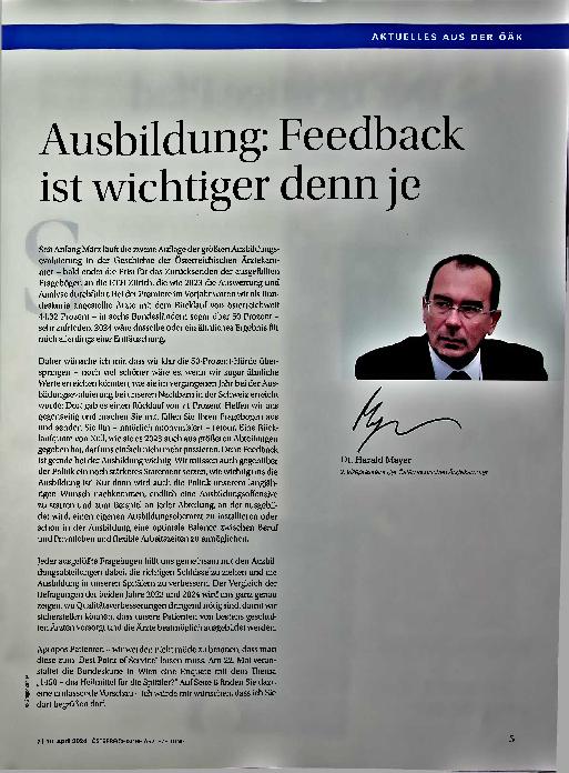 Vorschauseite 1: Ausbildung: Feedback ist wichtiger denn je