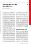Vorschauseite 1: Selbstentmächtigung der Fachpflege?