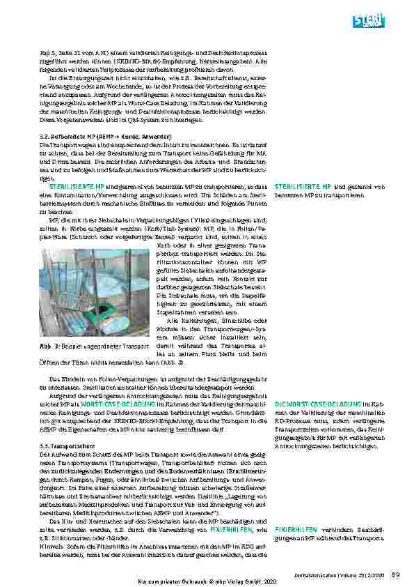 Vorschauseite 4: Transporte zwischen Anwendungsund Aufbereitungsorten