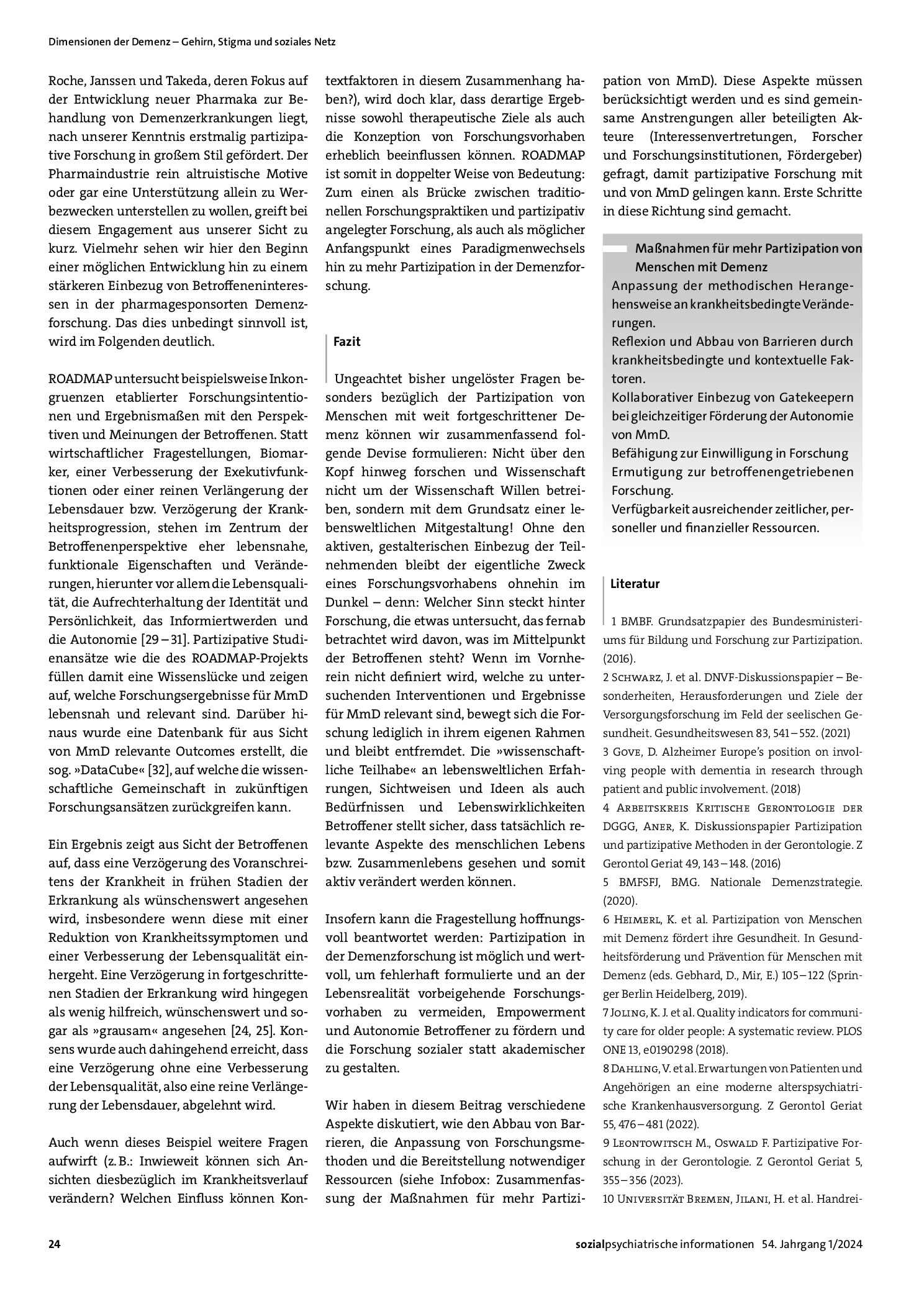 Vorschauseite 4: Wie kann partizipative Forschung von Menschen mit Demenz gelingen?